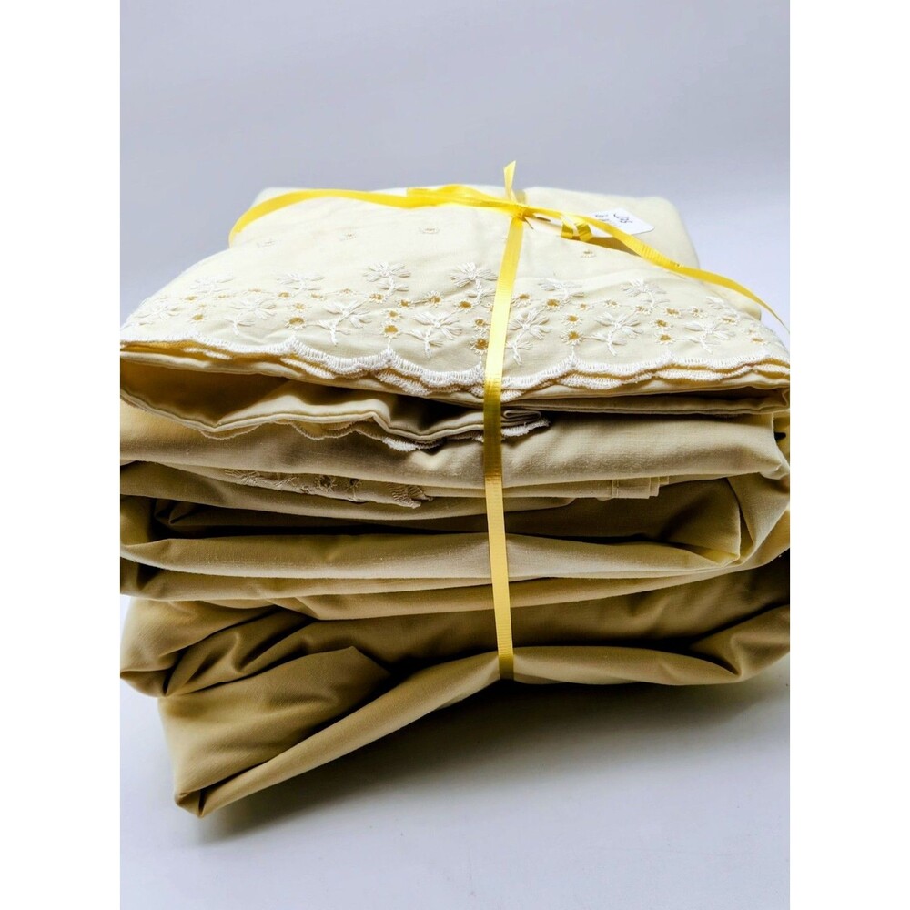 Vintage Springmaid Wondercale King Fitted, Flat Sheet Set 78x80 King Pillowcases - Picture 3 of 5